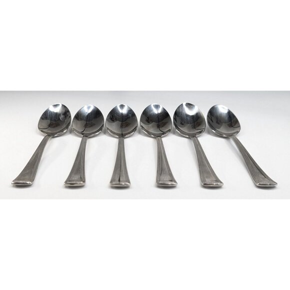 Reed & Barton "Walden" Set of 6 Teaspoons 6.25" Long 18/10 Stainless Steel - Picture 5 of 8